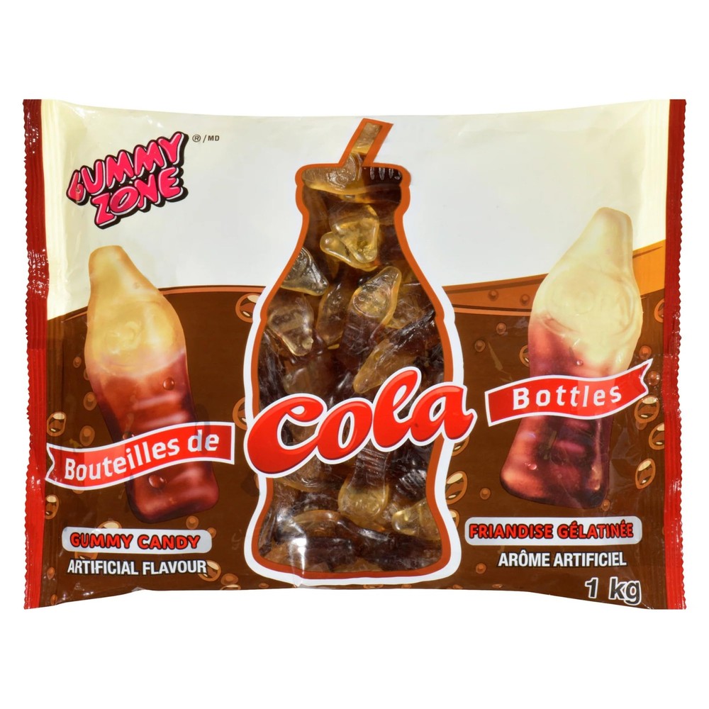 Gummy Zone Candy, Cola Bottles, 250ct {Imported from Canada}