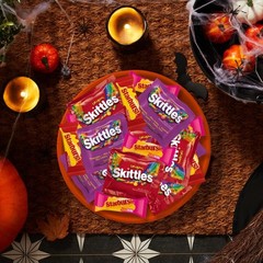 Skittles, Starburst Fun Size Chewy Candy Assorted Variety, Individually Wrapp…