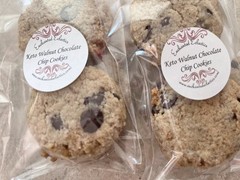 Keto Walnut Chocolate Chip Cookies *Diabetic Friendly* Gluten Free*Sugar Free *