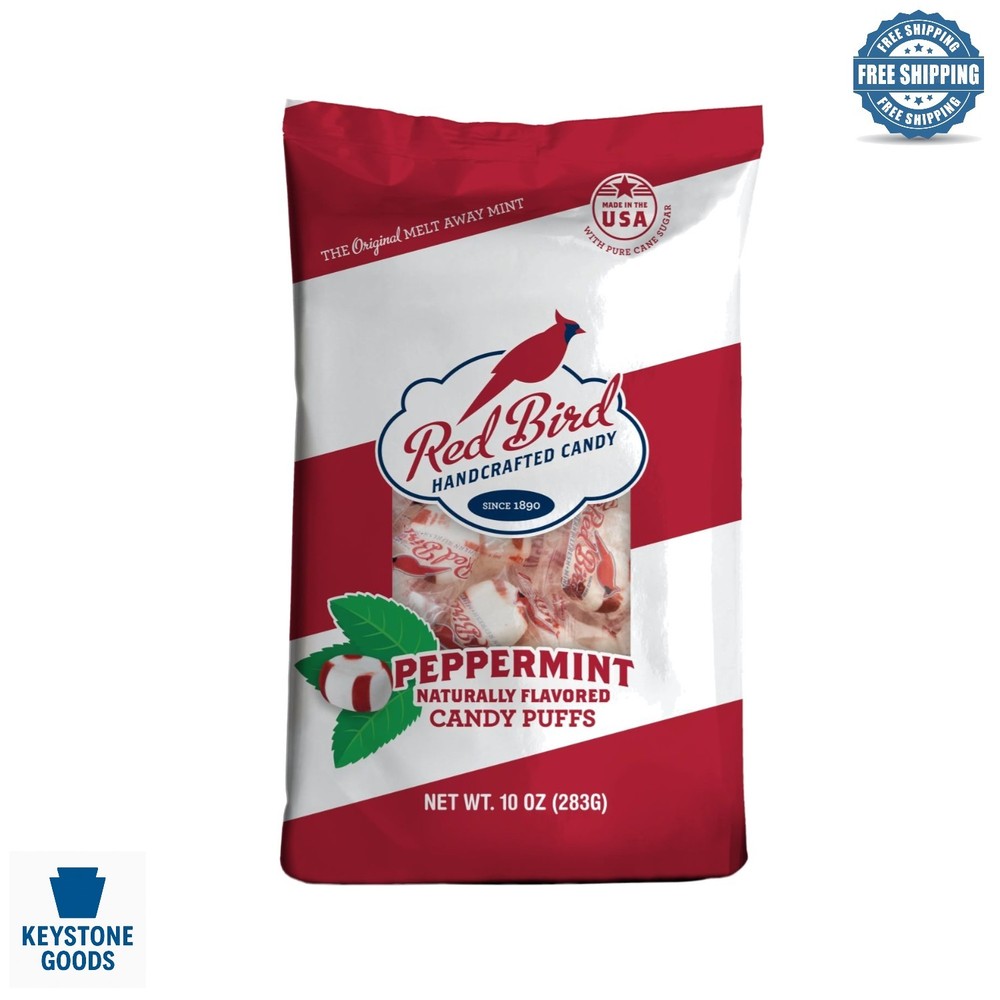 Soft Peppermint Candy Puffs 10oz Bag – Gluten-Free, Kosher