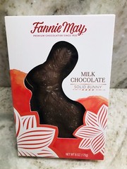 Fannie May Milk Chocolate Solid Bunny: 6oz/170gm-Brand New-SHIPS N 24 HOURS