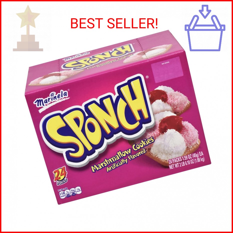 Sponch Marshmallow Cookies 1.59 oz 24 packs