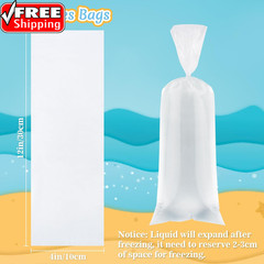 400 Ice Candy Plastic Bags – 4X12 Bolsas Para Bolis De Hielo Mexicanos Freeze Ic