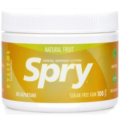 Xylitol Chewing Gum, Fresh Fruit Flavor – 100 Ct (Pack of 6)