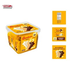 Bauducco Chocolate & Vanilla Wafer Cookies – Convenient Single Serve Wafer Co…