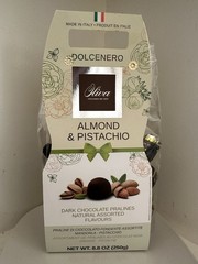 OLIVIA DARK CHOCOLATE PRALINES WITH PISTACHIO NATURAL FLAVOURED CR MADE IN ITALY