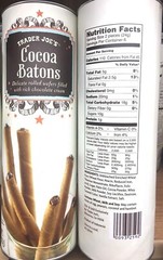 2 Packs Trader Joe’s Cocoa Batons Chocolate Cream Wafers 5 oz Each Pack
