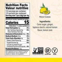 Chimes Meyer Lemon Ginger Chews Candy, 1-Pound Bag 1 Pound (Pack of 1)