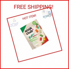 Snak Club Tajin Gummy Bears, Assorted Fruit Candy Gummies with Chili and Lime Se