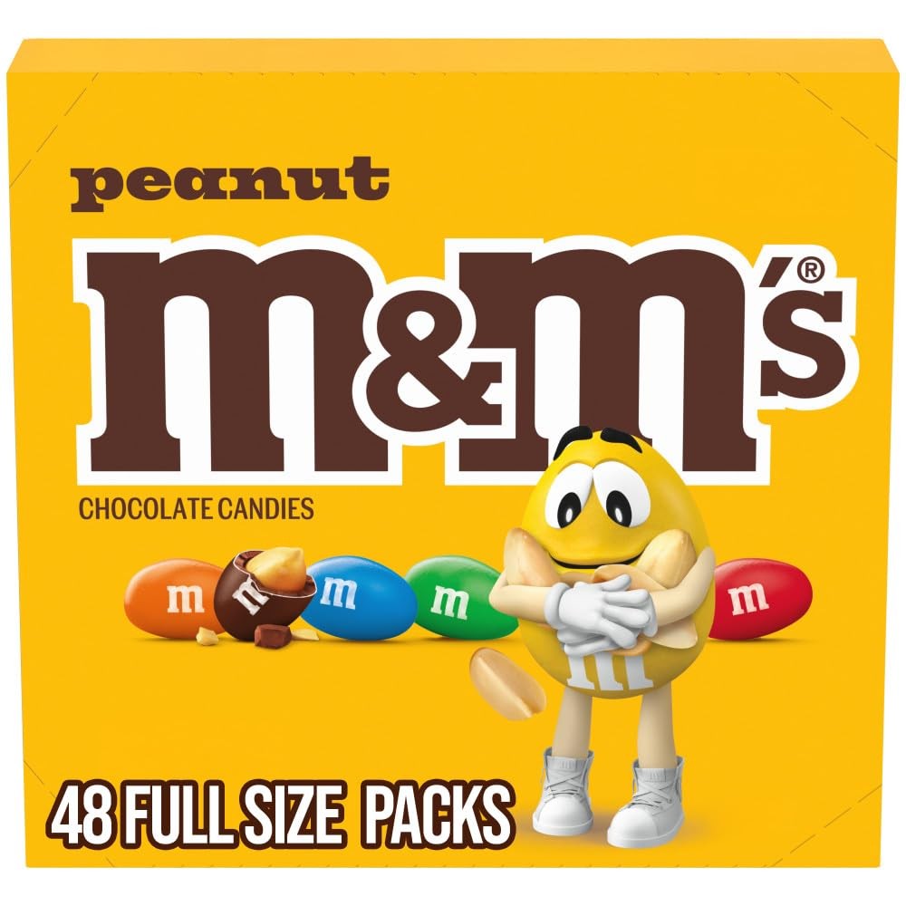 Full Size Peanut Milk Chocolate Candy Bulk Pack, 1.74 oz, 48 ct Box