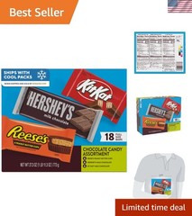 KIT KAT and REESE’S Assorted Milk Chocolate Candy Variety Box, 27.3 oz 18 Pieces