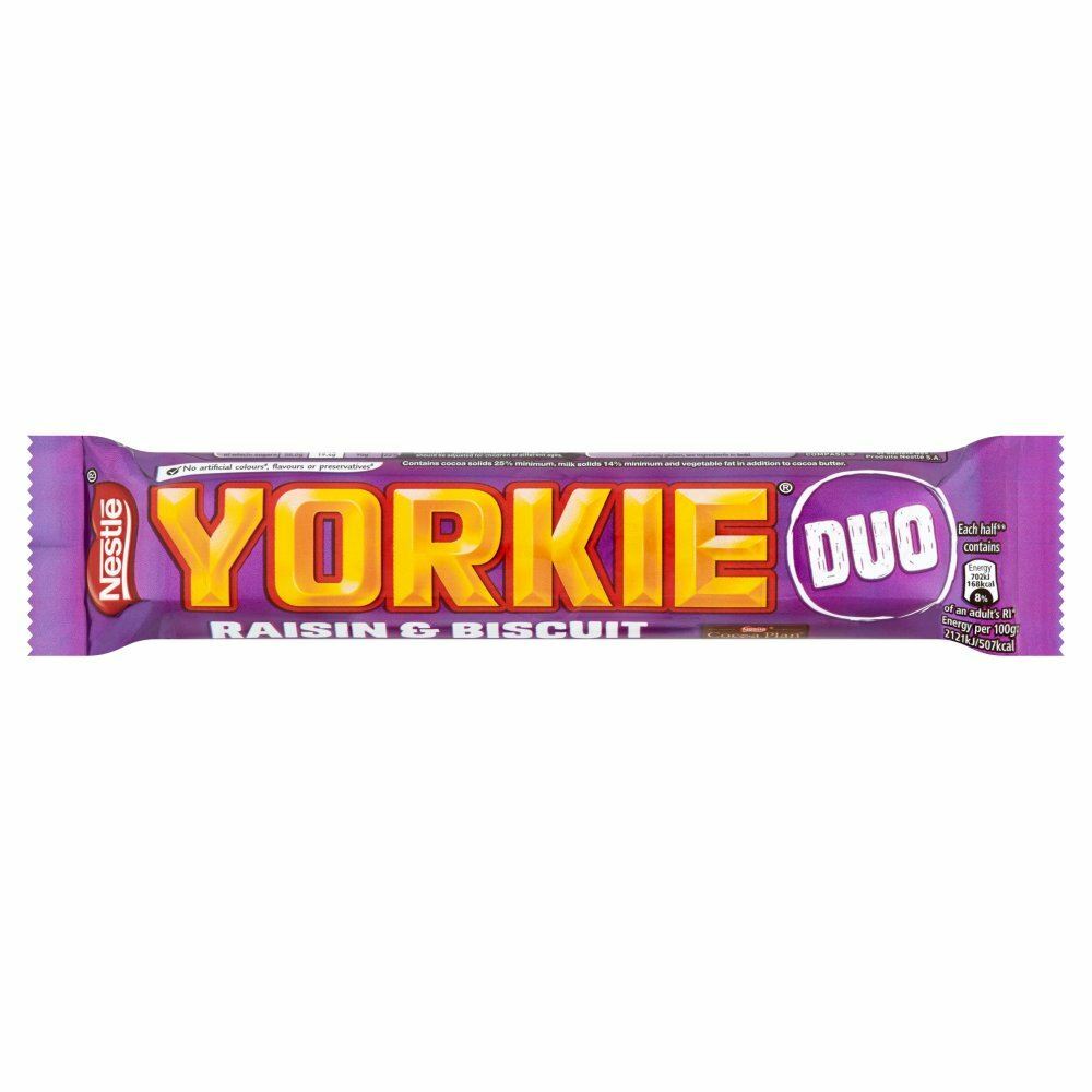 Yorkie Duo Raisin & Biscuit – 66g – Pack of 10