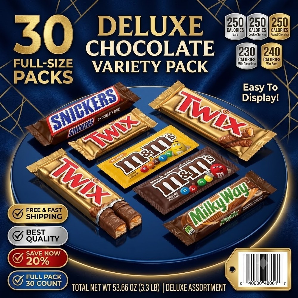 Mars Chocolate Candy Bars, Variety Pack, Full Size, 30 pk. – FREE shipping