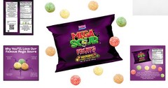 Indulge in Mega Sour Fruits Mix Fizz Candy 250g – Exciting Handmade Delights