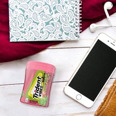 Trident Vibes SOUR PATCH KIDS Watermelon Sugar Free Chewing Gum 4 Bottles