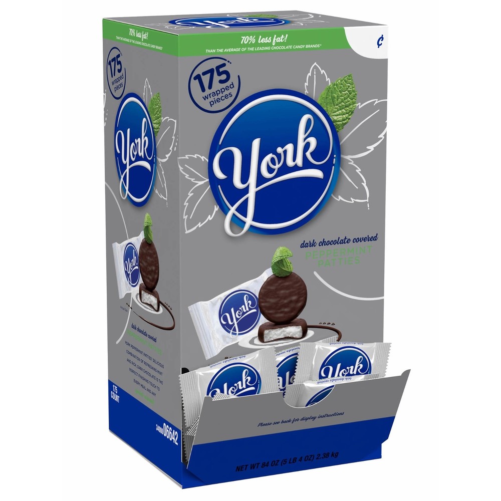 York Peppermint Patties 175 Count Individually Wrapped Mint Chocolate Candy