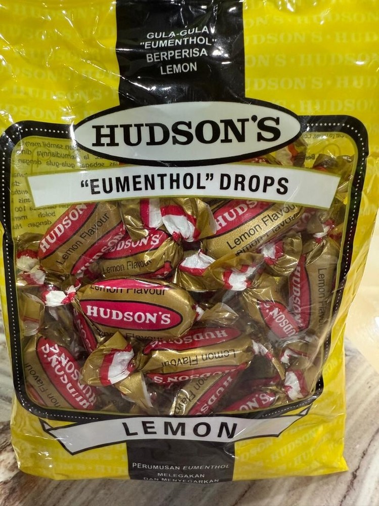 Hudson’s Eumenthol Drops Candy Soothing Refreshing 100g – 4 Packs
