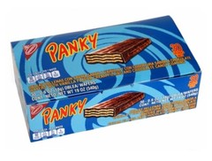 Nabisco Panky Wafer Chocolate & Vanilla Flavor Filling Cookies Candy (30 Units).