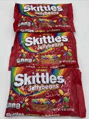 Qty 3 – Limited Edition Skittles Original Jellybeans 10oz. Best By 02/2027