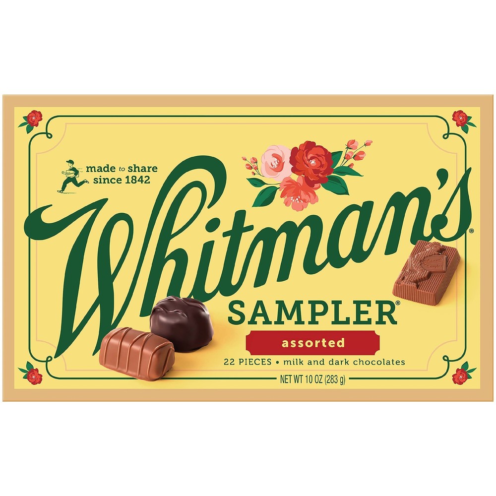 WHITMAN’S SAMPLER Assorted Milk & Dark Chocolate Candy 10 Ounce (Pack of 1)