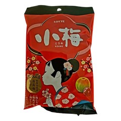 LOTTE KOUME-CHAN Japanese Plum Hard Candy 60G – Packs of six (6) , Free Shipping
