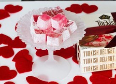 Delicious Turkish Delight with Rose Flavor – 230g Gourmet Gift Box, 40 Pcs