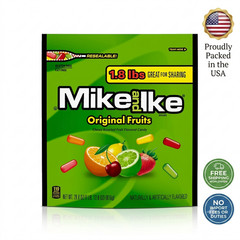 Mike and Ike Original Fruits Chewy Candy, 28.8 ounce Stand Up Bag, 1 count – NEW