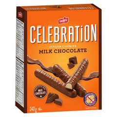 Leclerc Celebration Milk Chocolate Finger Cookies, 240g/8.5 oz