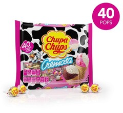 Chupa Chups Cremosa Holiday Candy Lollipop Variety 40 Count (Pack of 1)