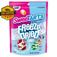 SweeTARTS Freeze Dried Candy, fruity flavored, in a 4.0 oz recloseable bag