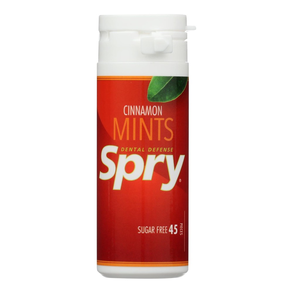 Spry Xylitol Gems – Cinnamon – Case of 6 – 45 Count