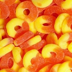 BULK PEACH Gummi Peach Rings Gummy Candy – BULK CANDY- ONE POUND
