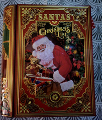 2026 8×10″ Collectible TIN BOX w/ COOKIES The Silver Crane Co. Santa’s Christmas