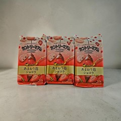 FUJIYA Country Ma’am Cookies(Amaou Strawberry Chocolate 12 pieces) 5oz- 3 Packs