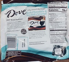 Dove Dark Chocolate & Sea Salt Caramel Smooth Promises Candy Bag 7.61 Oz 2 PACK
