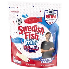 Mini Red, White & Blue Soft & Chewy Gummy Candy, Bulk Candy, 1.8 lb