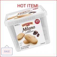 Pepperidge Farm Milano Cookies, Dark Chocolate, 20 Packs, 2 Cookies per Pack