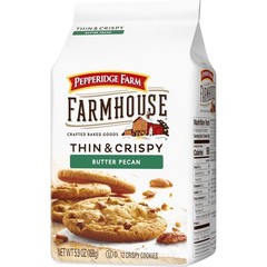 Farmhouse Thin & Crispy Butter Pecan Cookies – 5.9 oz Pouch (No Preservatives)
