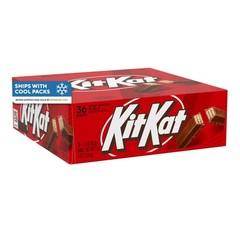 KIT KAT Milk Chocolate Wafer Candy Bars, 1.5 oz Ounce (Pack of 36), Red
