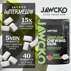 Watermelon Jawline Chewing Gum | 40 Pieces | Sculpt Tone Jaw