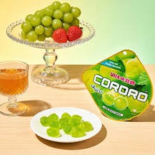 Uha Mikakuto Cororo Shine Muscat Grape Gummies 1.69oz/(48g)悠哈爆款糖果麝香葡萄口味