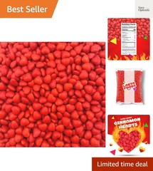 Cinnamon Hearts | 1 Pound Bag | Spicy Cinnamon Candy | Heart Shaped Red Candy…