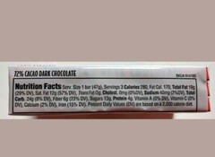 9 TRADER JOE’S 72% Cacao Dark Chocolate Bars Each 1.65 oz
