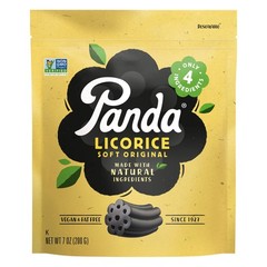 Panda ® | Natural Soft Original Licorice | Pure 7 Ounce (Pack of 4), Black