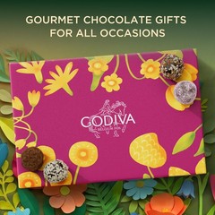 Godiva Signature Truffles Limited Edition Spring Gift Box, Belgian Dark & Mil…
