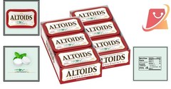 Peppermint Breath Mints Pack of 12 1.76 oz Classic Fresh Breath Pocket Tin