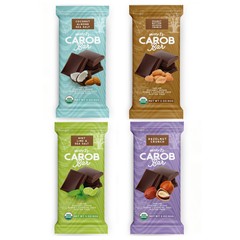 Missy J’s Carob Sampler Candy Bar – 4pk, Vegan Gluten free, Perfect for Snacks