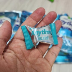 Lotte Anytime Candy Sugar Free Individually Wrapped Mint Flavor 92g Korean