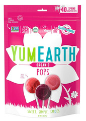 Yumearth Organic Spring Lollipops, Fruit Flavored Pops, 40 Count – Allergy Frien