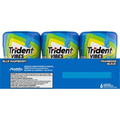 Trident – Vibes Sour Patch Kids Blue Raspberry Chewing Gum – 6 bottles (240 P…